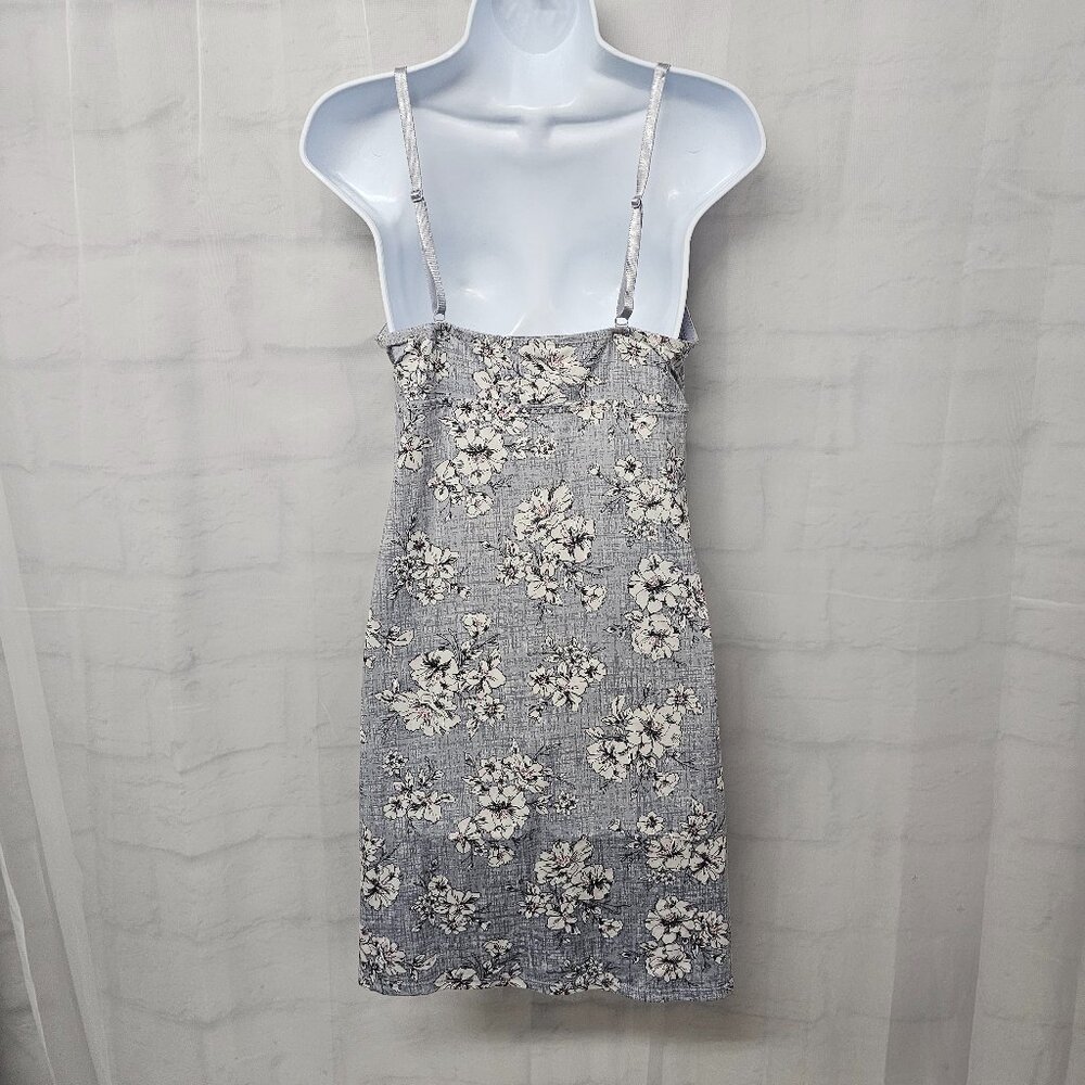 Vintage Laura Ashley Dress Babydoll Y2K Slip Lace Floral Mini Gray Fairy L - Picture 6 of 12